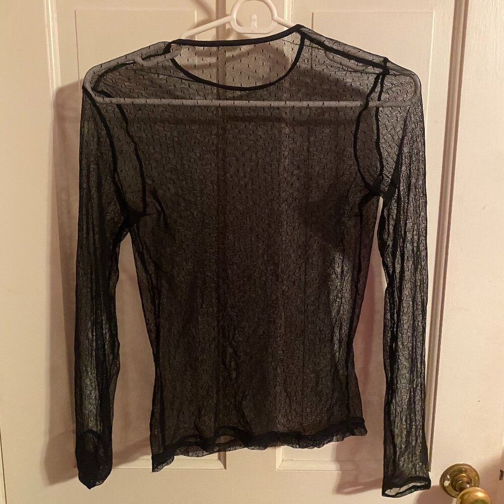Sexy Sheer Long Sleeve Top